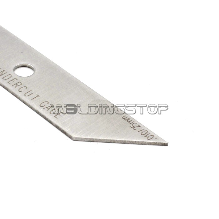 Two-pieces Welding Gauge With Calibration Block Weld Undercut Depth Inspection Tools Metric Reading