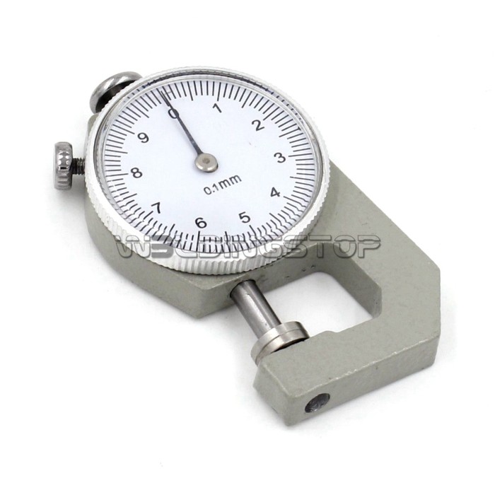 INSPECTION DIAL THICKNESS GAUGE GAGES / 0.1mm X 10mm / Flat measure head
