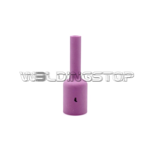 54N18L #4 Long Gas Lens Alumina Ceramic Nozzle 1/4