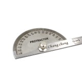 Economic Stainless Steel Round Head Rotary Protractor Angle Ruler Measuring Tool