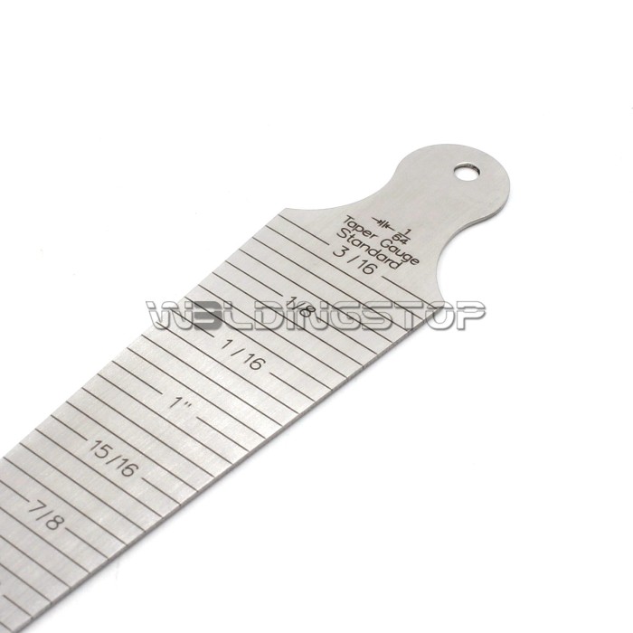 Taper Gauge - Weld Gap Slot Width 15-30mm (5/8 to 1-3/16) Laser Marked | WeldingStop