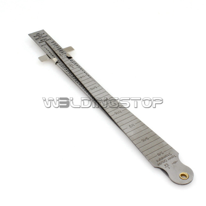 Welding Taper gage gauge Depth ruler stainless steel set gap hole inspection | Wel...