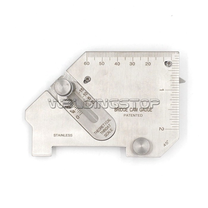 MG-8-B Bridge CAM Welding Gauge - Fillet Throat Gage Inspection Tool Inch/Metric | WeldingStop
