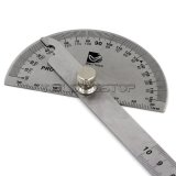 Round Head Rotary Protractor, Stainless Steel & Laser engraving Angle Ruler