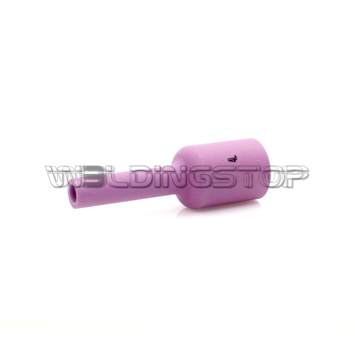 54N18L #4 Long Gas Lens Alumina Ceramic Nozzle 1/4