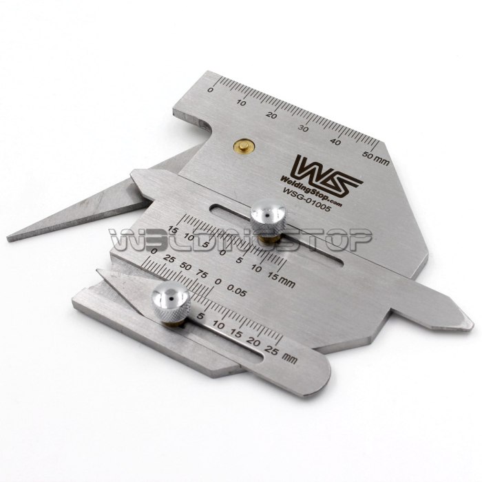 HJC-60 Welding Seam Gauge - Fillet Undercut/Misalignment Inspection Tool Metric | WeldingStop