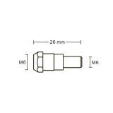 142.0003 Contact Tip Holder M6 x 26mm for Binzel MIG Welding 24KD Gun (WeldingStop Replacement Consumables)