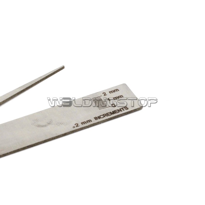 V-WAC Undercut Welding Gauge - Laser-Etched Pit Depth Gage 0-2mm Weld Inspection | WeldingStop