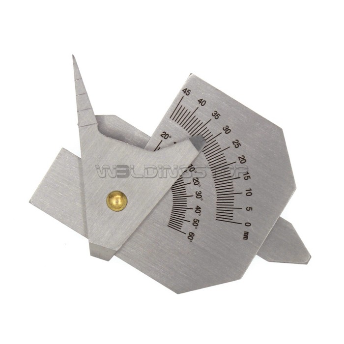 HJC-45Welding Seam Gauge Weld Fillet Throat Size/Length Gage Thickness Inspection Tool Metric Readin