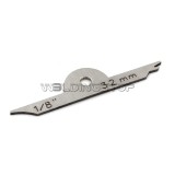 Mini Fillet Weld Keys inspection Gauge, Welding Radius Gage 10pcs chain set