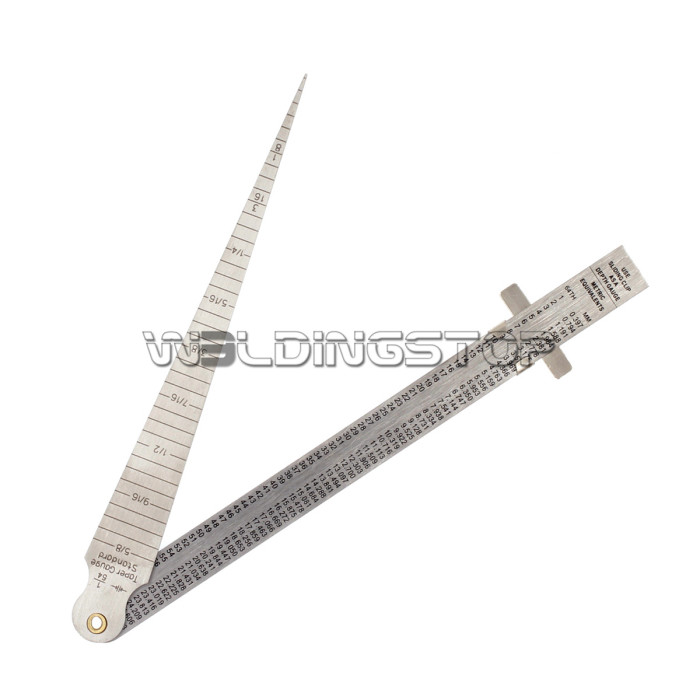 Welding Taper gage gauge Depth ruler stainless steel set gap hole inspection | Wel...