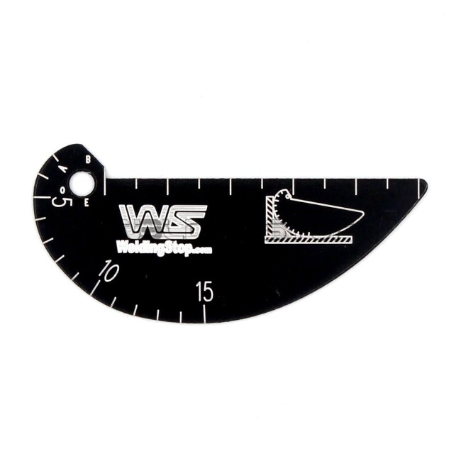 Welding Gauge - Weld Fillet Throat & Seam Reinforcement & Bead Height Portable Inspection Gage Key - Multi-Function Stainless Steel Weld QC Tool - WeldingStop