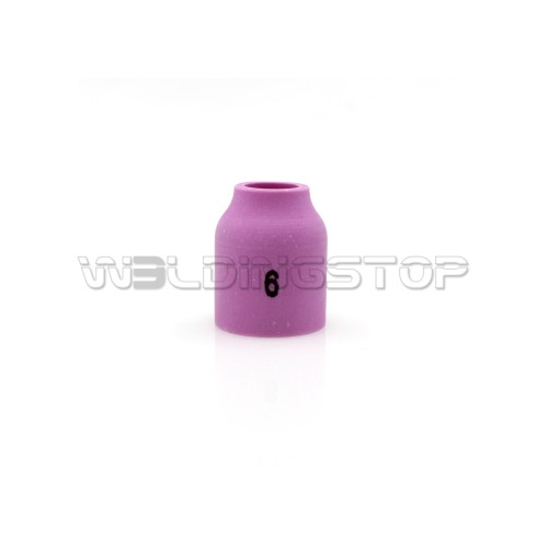 53N60 #6 Alumina Gas Lens Ceramic Nozzle 3/8'' 10mm fit TIG Welding Torch WP-9 WSP-20 & WP-25