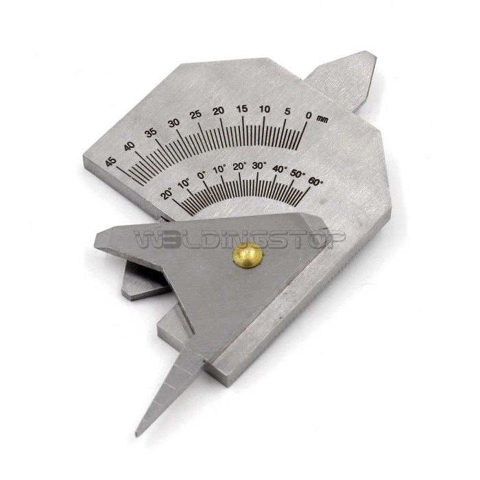 HJC-45Welding Seam Gauge Weld Fillet Throat Size/Length Gage Thickness Inspection Tool Metric Readin