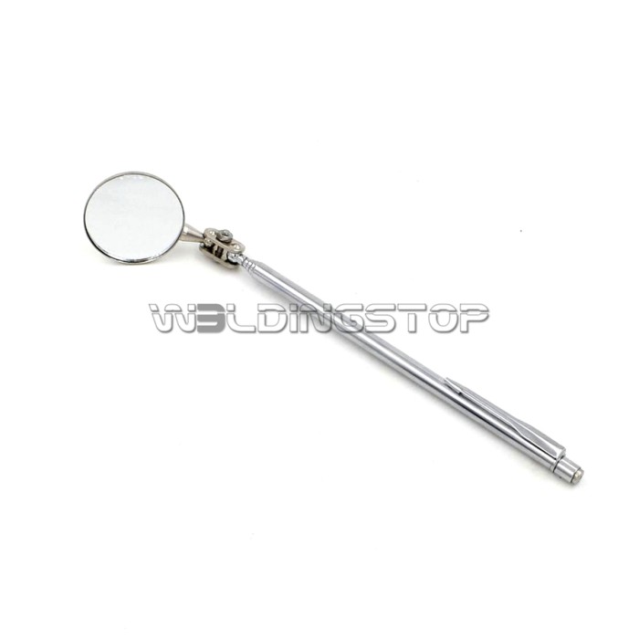 Adjustable Telescopic Inspection mirror swivel arm pocket clip MECHANIC tools