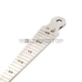 Welding Taper Gauge slot width, gap hole size gage metric & inch 2.7mm