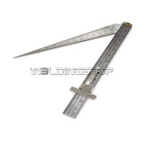 Welding Taper gage gauge Depth ruler stainless steel set gap hole inspection