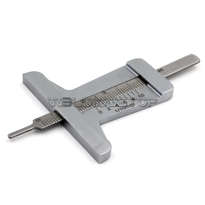Stainless Steel taper 0~50mm Tyre Tire Veins Tread Depth Gauge Caliper