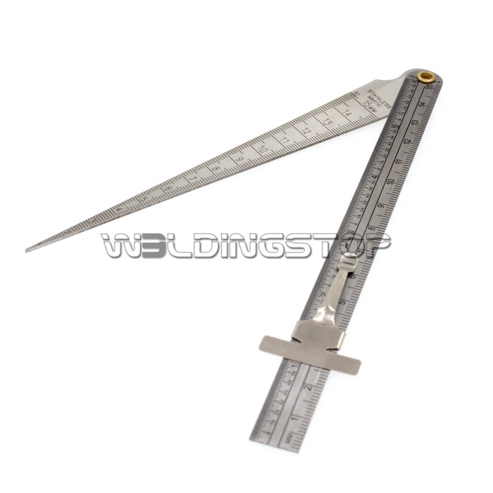Welding Taper gage gauge Depth ruler stainless steel set gap hole inspection | Wel...