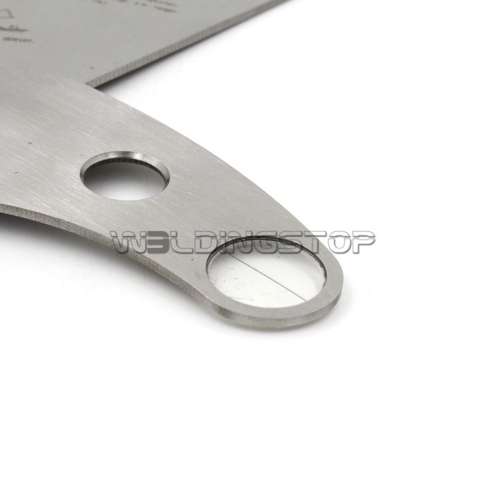 Fan Shaped Welding Gauge Weld Fillet Height/Leg Length Gage Stainless Steel Inspection Tool Metric