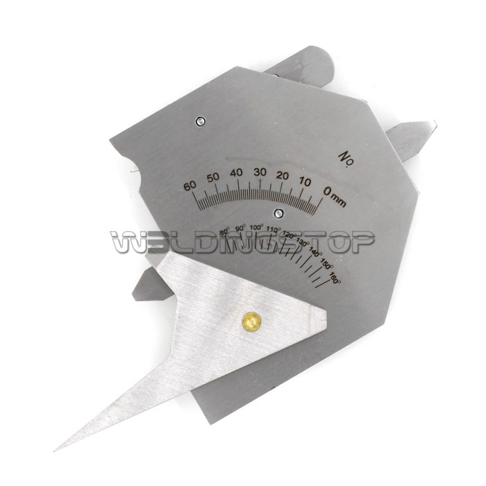 HJC-60 Welding Seam Gauge - Fillet Undercut/Misalignment Inspection Tool Metric | WeldingStop