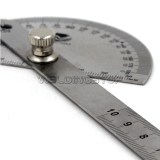 Round Head Rotary Protractor, Stainless Steel & Laser engraving Angle Ruler