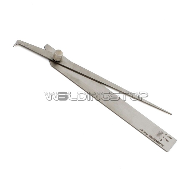 V-WAC Undercut Welding Gauge - Laser-Etched Pit Depth Gage 0-2mm Weld Inspection | WeldingStop