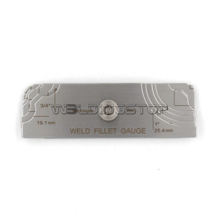 7 Pieces Welding Fillet Leg Length/Throat Size Gauge Weld Concave Convex Gage Meas...