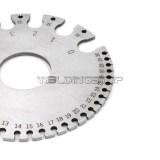 WS genuine round WIRE GAUGE diameter gage stainless steel inch inspection S.W.G.