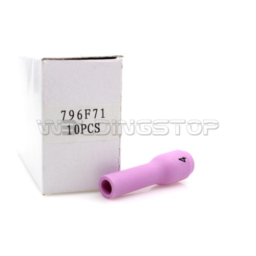 796F71 #4 Long Alumina Ceramic Nozzle 1/4'' 6mm fit TIG Welding Torch WP-9 WP-20 & WP-25