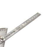 Economic Stainless Steel Round Head Rotary Protractor Angle Ruler Measuring Tool