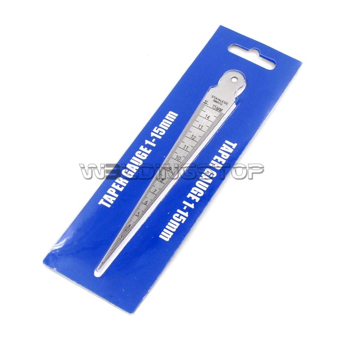 Welding Taper Gauge 0-15mm - Hole/Gap Inspection Inch & Metric Stainless Steel | WeldingStop