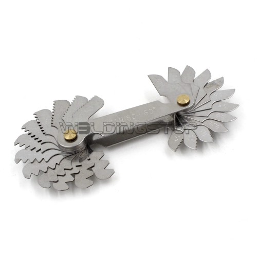 SCREW PITCH GAGE Metric 60 degree THREAD GAGUE 24 BLADES WITH LOCK DEVICE (Stainless Steel)