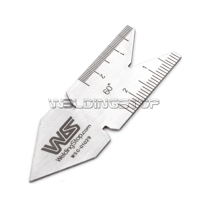 Center Gauge 60 Degree Screw Thread Gage 0.1mm/0.05mm Graduations Metric Reading stainless steel