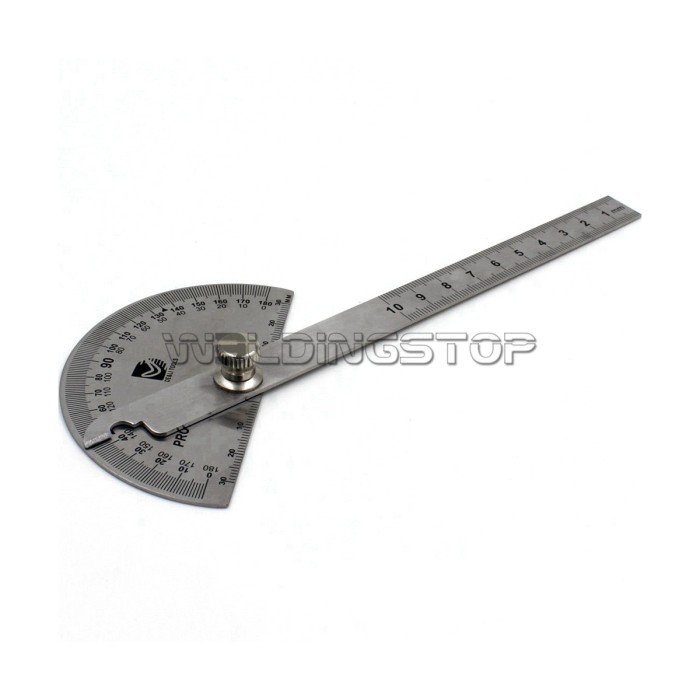 Angle Ruler Round Head Round Head Rotary Protractor, Stainless Steel & Laser engraving Angle ...