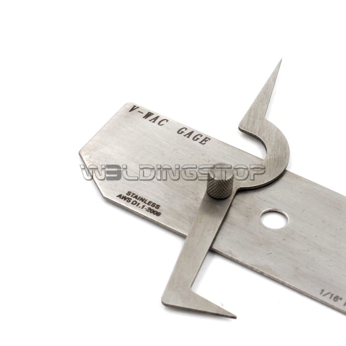 V-WAC Undercut Welding Gauge - Weld Reinforcement Height & Undercut Depth Inch/Metric | WeldingStop