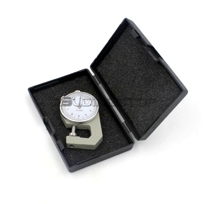 INSPECTION DIAL THICKNESS GAUGE GAGES / 0.1mm X 10mm / Flat measure head