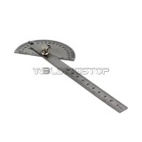 Round Head Rotary Protractor, Stainless Steel & Laser engraving Angle Ruler