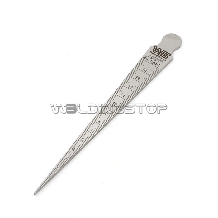 Welding Taper Gauge 0-15mm - Hole/Hap Inspection Gap Width Welding Tool | WeldingStop