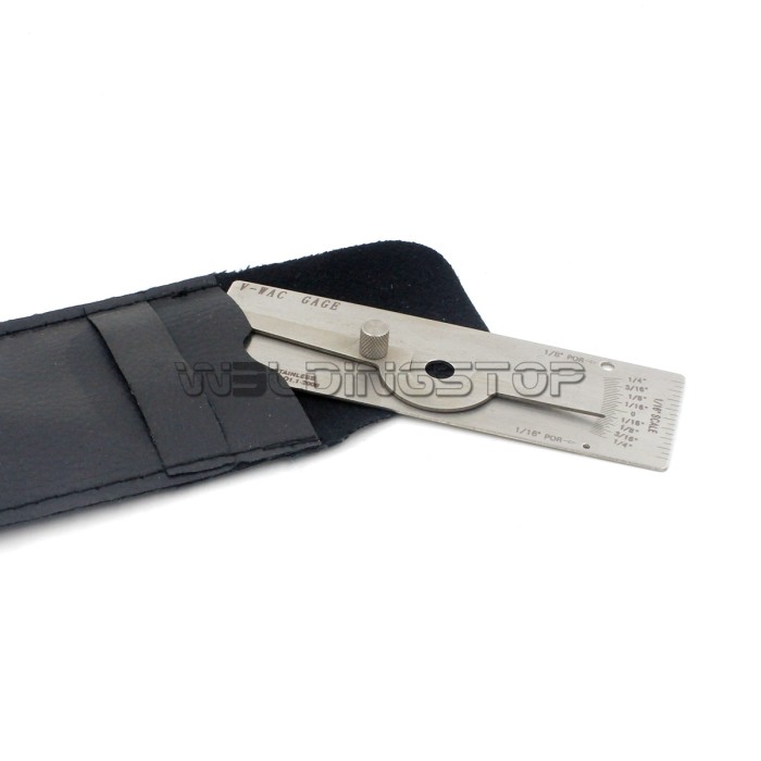 V-WAC Undercut Welding Gauge - Weld Reinforcement Height & Undercut Depth Inch/Metric | WeldingStop