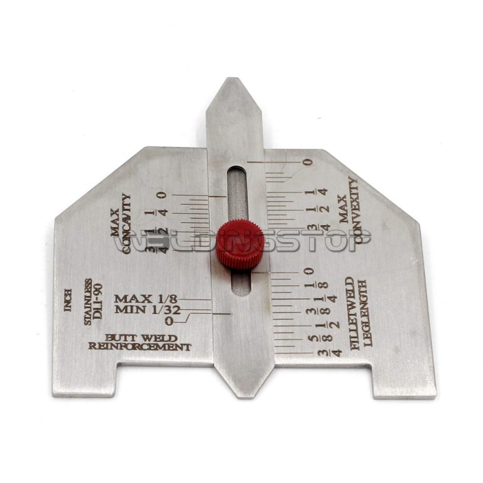 Automatic Welding Reinforcement Gauge Weld Fillet Length Stainless Steel Adjustabl...