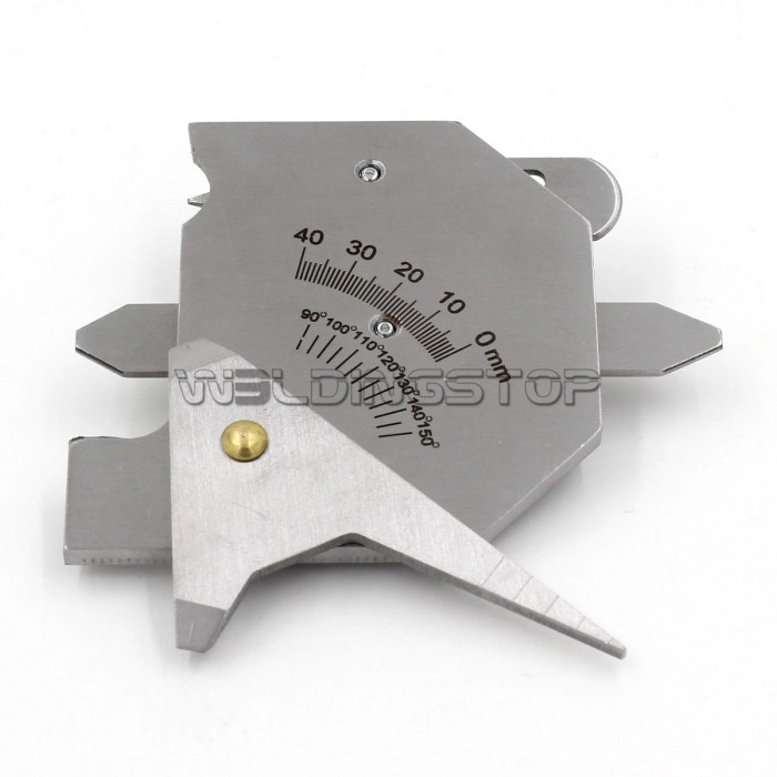 HJC-40 Welding Seam Gauge - Fillet Throat/Leg Length Gap/Undercut Depth Inspection Tool Metric | WeldingStop