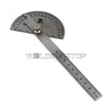 Round Head Rotary Protractor, Stainless Steel & Laser engraving Angle Ruler