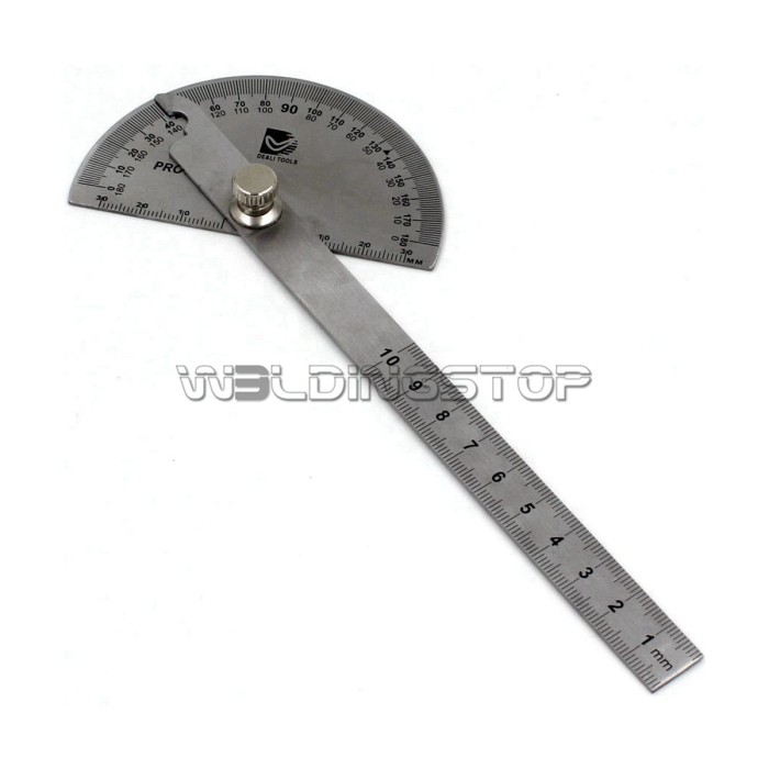 Angle Ruler Round Head Round Head Rotary Protractor, Stainless Steel & Laser engraving Angle ...