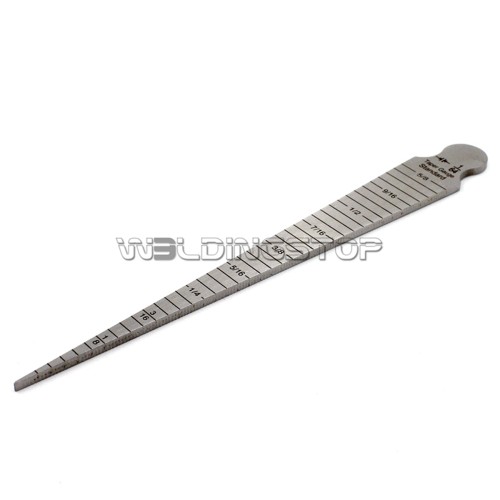 Welding Taper Gauge Hole/Hap Inspection 0-15mm 0-5/8'' Measure in Inch/mm Stainless Steel Laser