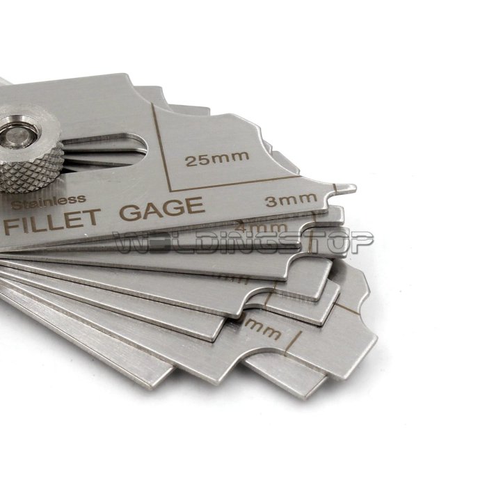7 Pieces Welding Gauge Weld Fillet Throat/Leg Length Gage Concavity Convexity Tool...