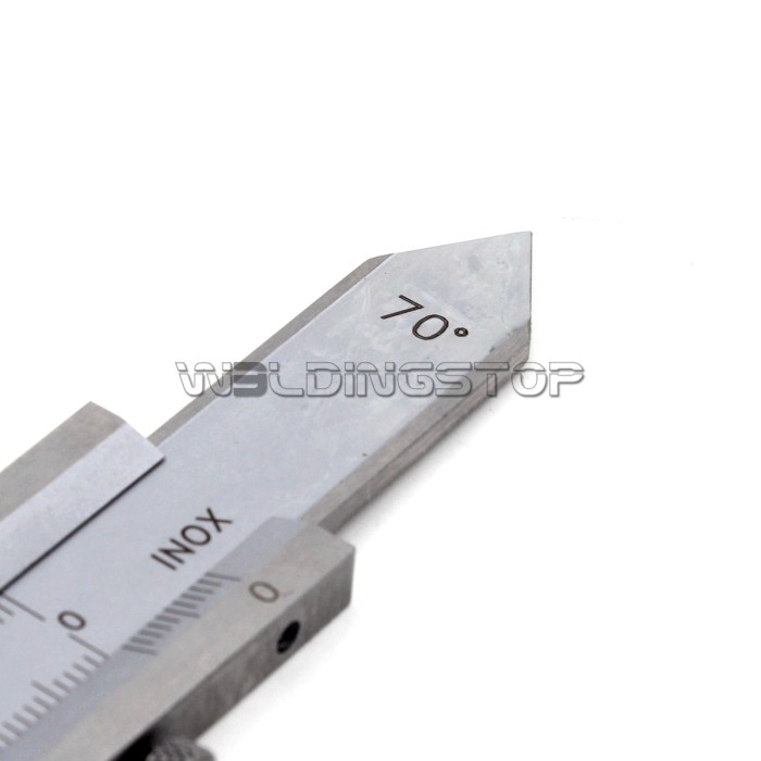Manual Welding Gauge - Standard Weld Reinforcement & Fillet Throat Size Gage with 60-70-80-90 Degree Bevel Angle - Multi-Function Stainless Steel Welding Inspection Tool - WeldingStop