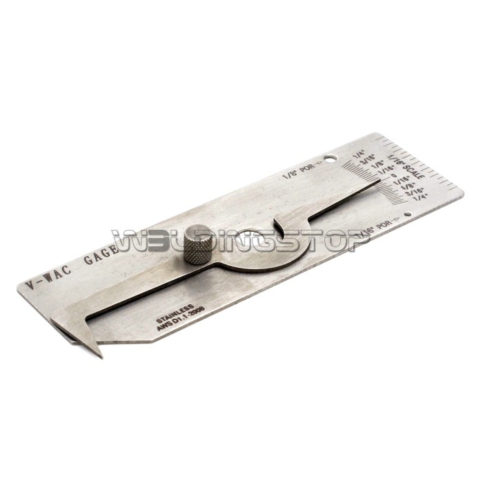 V-WAC Undercut Welding Gauge - Weld Reinforcement Height & Undercut Depth Inch/Metric | WeldingStop