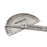 Economic Stainless Steel Round Head Rotary Protractor Angle Ruler Measuring Tool