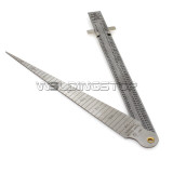 Welding Taper gage gauge Depth ruler stainless steel set gap hole inspection